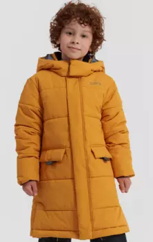 Пальто детское NORPPA MIGELE KID'S COAT, 484 желтая горчица, 100440 (Размер: 130)