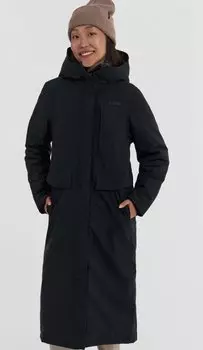 Пальто женское NORPPA KOLARY WNS COAT 2, 060 чёрный, 100409 (Размер: 48)