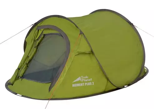 Палатка TREK PLANET Moment Plus 2, зеленый, 70296