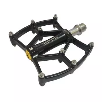 Педали MALAGE алюминиевые литые, 85х100х10мм, ось CrMo 9/16"-20TPI, 3 подшипника, вес 328г, чёрные, mlg-CK382