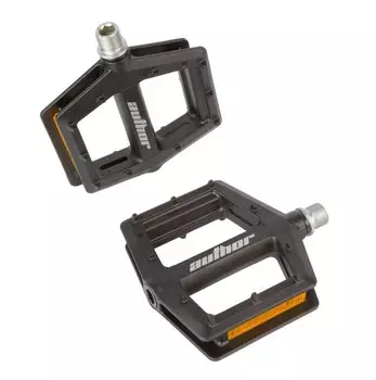 Педали для велосипеда Author BMX APD-F13, нейлон, широкие, отражающая ось Cr-Mo,290г, 8-34200027