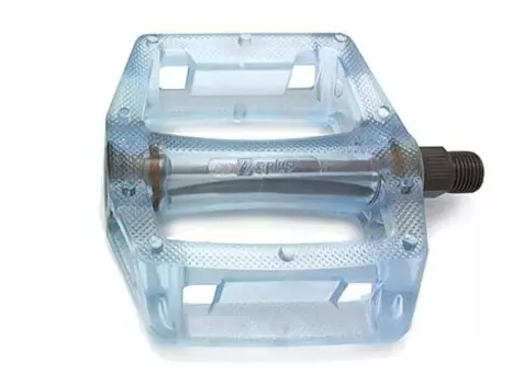 Педали KAMIGAWA Z-0911,DH/BMX, полимерные, ось CrMo, 9/16", 100х110х28мм, 195г, прозрачные синие, Z-0911