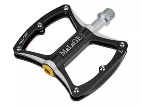 Педали MALAGE CK28, 85х101х11 мм, ось CrMo, алюминиевые, черные, mlg-CK28 black