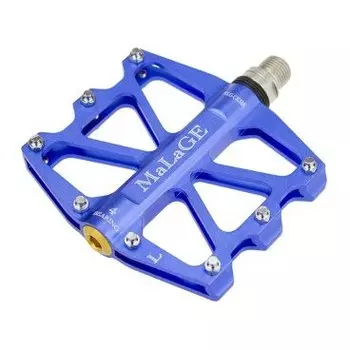 Педали MALAGE mlg-CK518, алюминиевые CNC, 91х101х11мм, ось CrMo, 4 промподшипника, mlg-CK518 BLUE