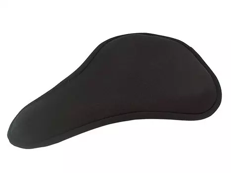 Накидка VELO на седло, 254-280х178-203мм, гель, мягкая пористая обшивка, чёрная VLC-051