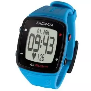Часы спортивные SIGMA SPORT iD.RUN HR: пульсометр, голубые, 24910