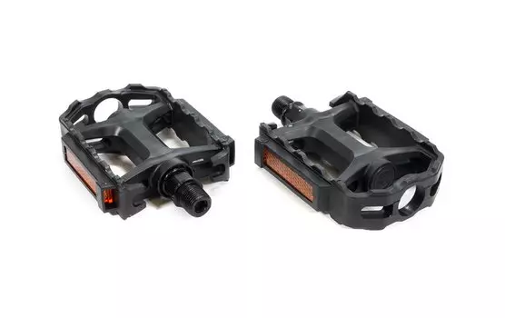 Педали TRIX MTB пластиковые, 105x82мм, резьба 9/16", черные, PD-TX-890-9x16-BK