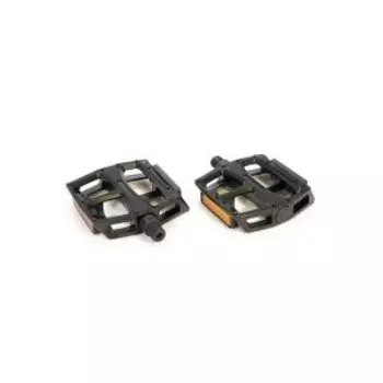 Педали TRIX PLATFORM, алюминиевые, 115x100мм, резьба 9/16", черные, PD-TX-862С-9x16-BK