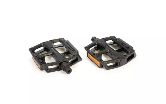 Педали TRIX PLATFORM, алюминиевые, 115x100мм, резьба 9/16", черные, PD-TX-862С-9x16-BK