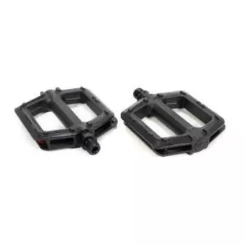 Педали TRIX PLATFORM пластиковые, 107x98мм, резьба 9/16", с шипами, черные, PD-TX-896-9x16-BK