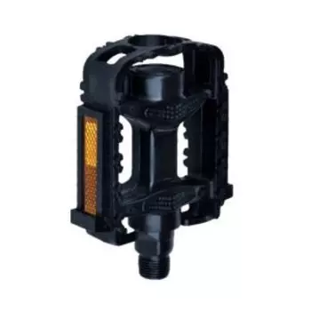 Педали Vinca Sport пластиковые детские, 90x77мм, ось 1/2", 1 balls, черные, VP 831 B1 1/2" black