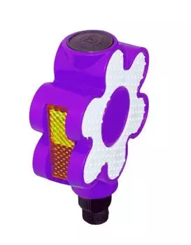 Педали VINCA VP 851, детские, пластиковые, ось 1/2", 95x79 мм, цвет фиолетовый, VP 851 violet