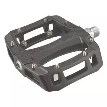 Педали WELLGO A-52, BMX, алюминий, ось CrMo, 9/16", на промподшипниках, сменные шипы, A-52 BK