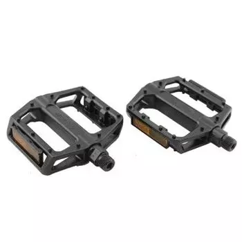 Педали WELLGO B087, BMX, алюминий, ось Cr-mo, 9/16", с подшипниками, 109х100,5х26мм, чёрные, B087