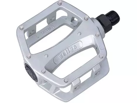 Педали WELLGO LU-204, MTB/ВМХ, алюминий, ось из бористой стали, 9/16", 95,2х83,3мм, 406г, LU-204