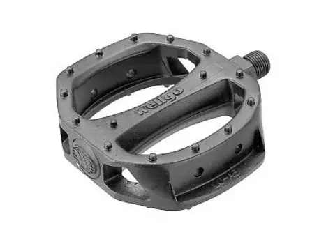 Педали WELLGO LU-A5, BMX, алюминий, ось из бористой стали, 9/16", чёрные, LU-A5