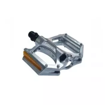 Педали WELLGO, MTB, алюминий, ось из бористой стали, 9/16", подшипники: DU, 100х100x27мм, 348г, светлые, M195DU