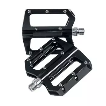 Педали велосипедные 4BIKE M502, материал литой алюминий, размер платформы 120х107х26 мм, черный, ARV-M502BLK