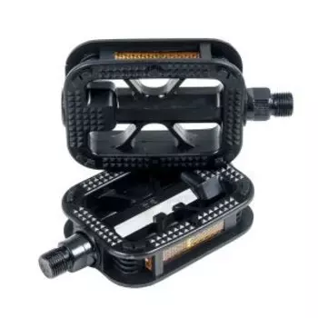 Педали велосипедные 4BIKE M902, материал полипропилен, размер платформы 122х71х23 мм, черный, ARV-M9
