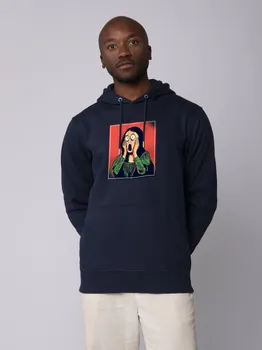 Толстовка wat? Apparel Sweatshirt Mona Lisa Scream, темно-синий