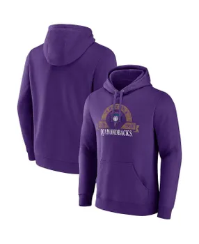Мужская фиолетовая толстовка с капюшоном Arizona Diamondbacks Utility Pullover Majestic
