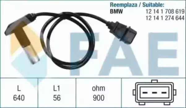 датчик положения коленвала!\ BMW E30/E28/E24/E23 2.3-3.5i 78-92 79244 FAE