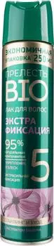 Лак для волос Прелесть Bio экстрафиксация с экстрактом бамбука 250мл
