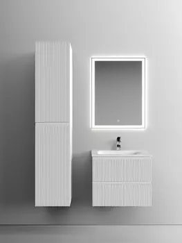Комплект мебели белый матовый 61 см Sancos Snob T SNT60W + CN7011 + CI600
