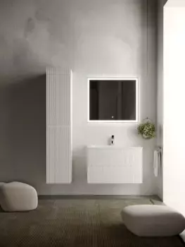 Комплект мебели белый матовый 81 см Sancos Snob R SNR80W + CN7012 + CI800