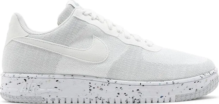 Кроссовки Nike Air Force 1 Crater Flyknit 'White Wolf Grey', белый