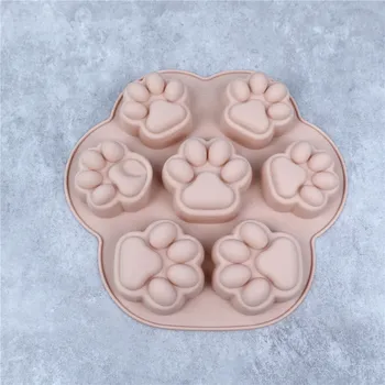 Кошачий след силиконовые формы торт формы печенье резак помадка DIY кошка лапа силиконовые формы выпечки аксессуары для выпечки