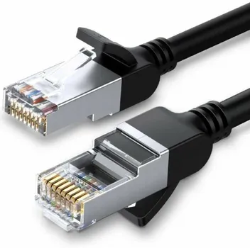 Кабель патч-корд U/UTP 6 кат. 0.5м UGREEN NW101 50190_ Pure Copper Ethernet Round Cable, цвет: черный
