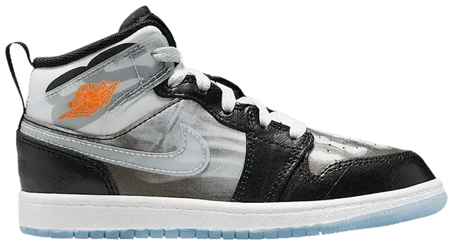 Кроссовки Air Jordan 1 Mid SS PS 'X-Ray', черный