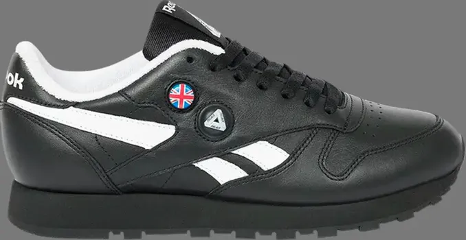 Кроссовки palace x classic leather pump 'black' Reebok, черный