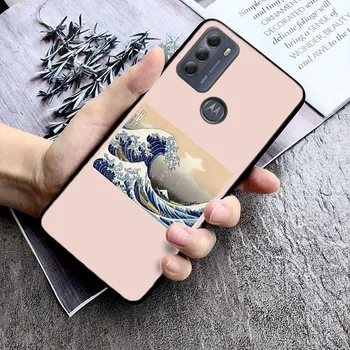 Чехол Great of the Wave Art для Motorola Moto EDGE 20pro EDGE 20lite E6 E7 G STYLUS GPLAY GPOWER G 5G PLUS G30 G100 Funda Coque MOTO E6
