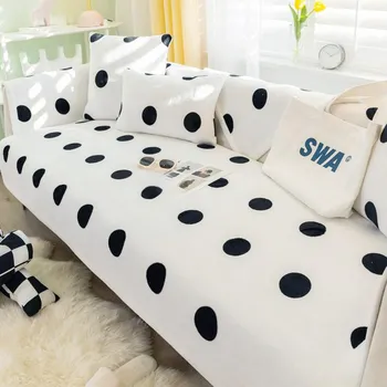Sofa Cushion Winter Antislip Plush Ins Style Cushion Nordic Simple Modern Sofa Cover Cover Towel 70*90CM