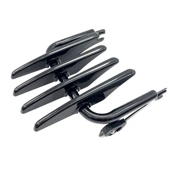 Съемная хромированная черная багажник-стойка Stealth для Harley Touring Street Electra Glide Road King FLHT FLHX чёрный