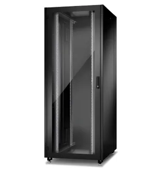 Шкаф напольный 19", 42U Eurolan 60F-42-88-21BL N2000 42U 800800, пер. стл. одност., зад. металл. двуст., чрн.