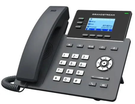 Телефон VoiceIP Grandstream GRP-2603P 6 SIP аккаунтов, 3 линии 10/100/1000, дисплей 2,48"(132x64), poe , без б/п