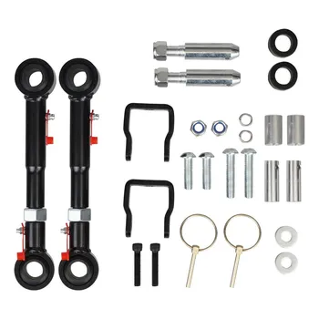 Adjustable Front Sway Bar Links Quicker Disconnects Fit For Wrangler 1998-2006 TJ Cherokee 1984-2001 XJ With 2.5 - 6 Lifts чёрный