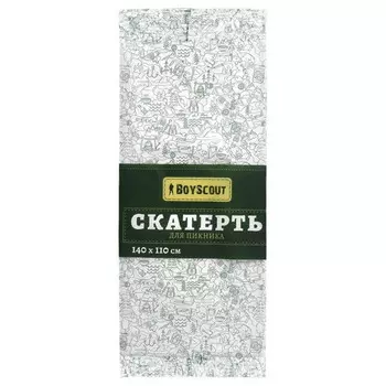 скатерть BOYSCOUT 140х110см спанбонд в ассортименте