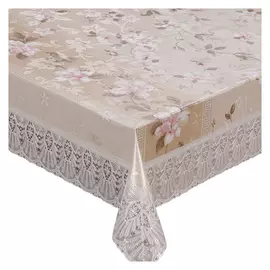 скатерть ПВХ MEIWA FPLUS-185 122х152см бежевая, арт.5782