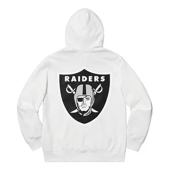 Толстовка ss19 x nfl raiders 47 hooded sweatshirt Supreme, белый