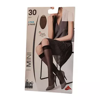 Гольфы капроновые MIN 30 цвет SABLE 2 пары ibici