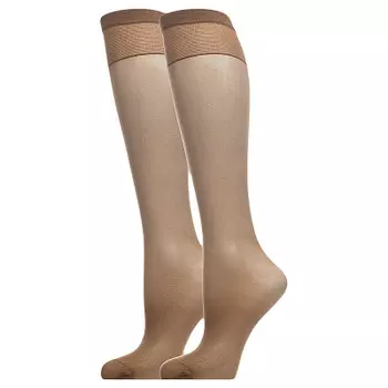 Гольфы капроновые MINI 15 цвет SABLE 2 пары ibici