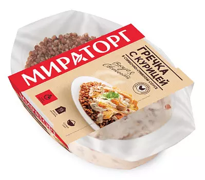 Гречка с курицей и грибами в сливочном соусе 260г Мираторг
