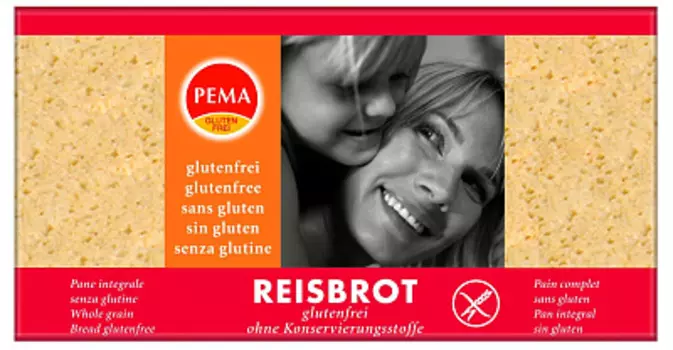 Хлеб цельнозерновой с рисом без глютена нарезка Pema