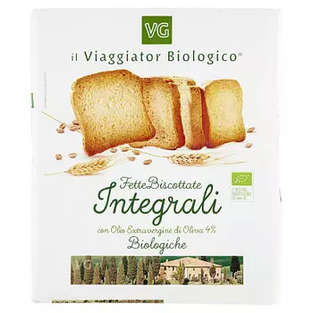 Хлебцы из цельнозерновой муки с оливковым маслом Il Viaggiator Biologico