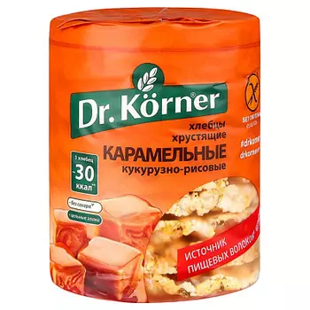 Хлебцы Кукур. Рис. Карамел. 90г Др.Корнер