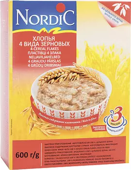 Хлопья Nordic 4х зерновые NORDIC